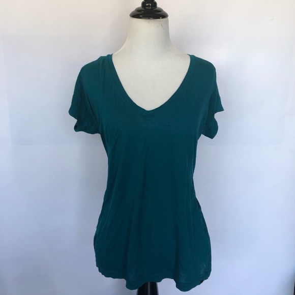 Hurley Tops - Hurley Beach Blue Lightweight V-Neck T-Shirt